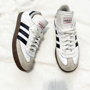 Adidas samba OG original White and Black Sneakers with Classic Stripes size 6.5